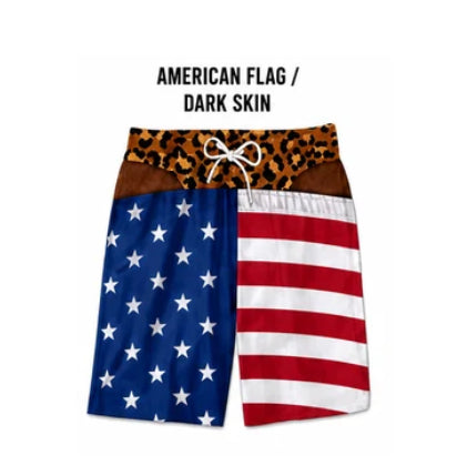 Printed Pattern Men's Casual Shorts