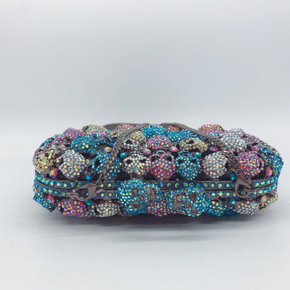 Skull Ghost Diamond Dinner Bag European And American Style Clutch