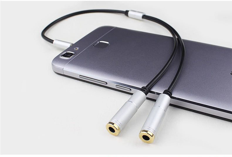 Laptop Headphone Microphone Headset 2-in-1 Adapter Cable