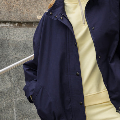 Womens American Workwear Style Stand-Neck Short Jacket