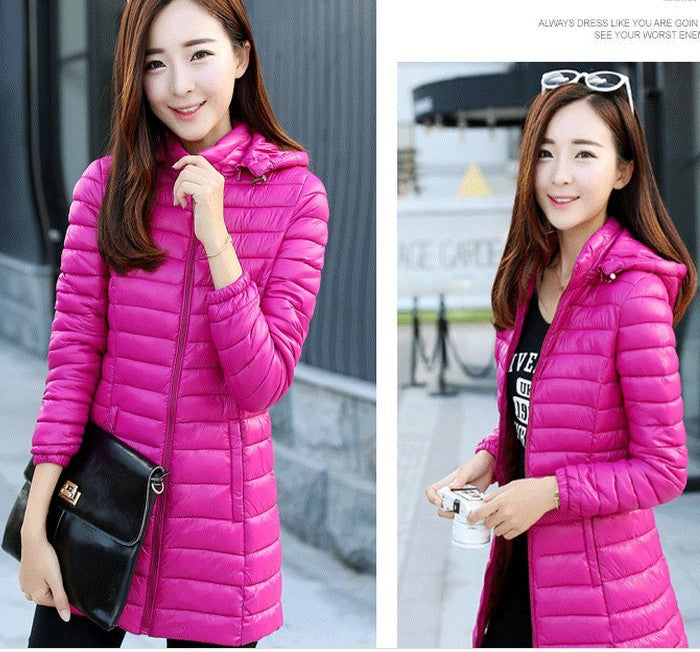 Womens Stylish Casual Slim-fit Cotton-padded Jacket