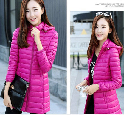 Womens Stylish Casual Slim-fit Cotton-padded Jacket