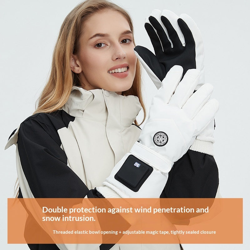 Intelligent Electric Heating Outdoor Skiing Gloves