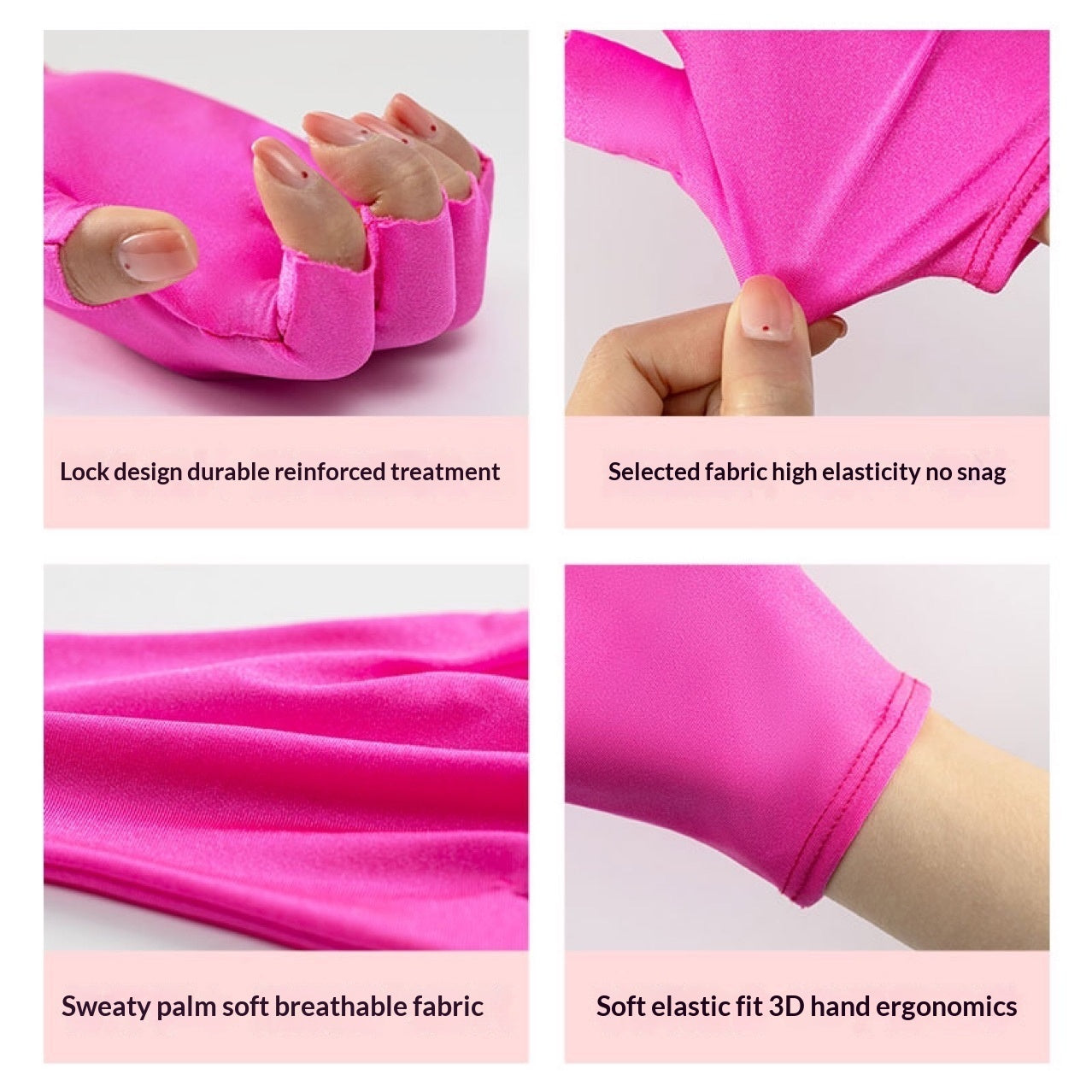 Multifunctional Half-Finger Sun-Protective Nail Art Gloves For Women