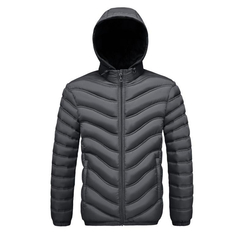 Mens Fleece-lined Cotton-padded Coat