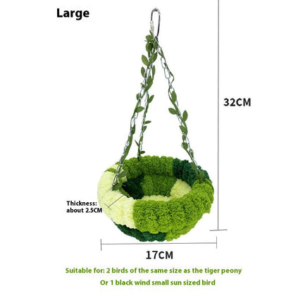 Forest Style Hammock Plush Hammock Bird Nest