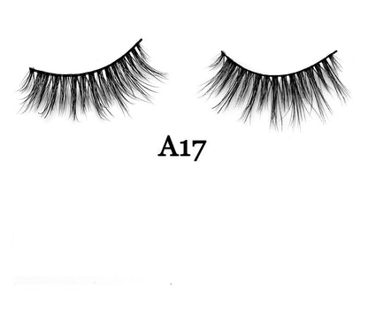 Handmade 3D Mink Full Strip False Eyelashes - Family