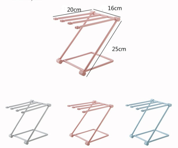 Foldable Dishcloth Shelf Kitchen Organizer
