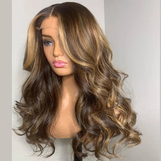 Medium & Long Curly Female Real Human Hair Wig