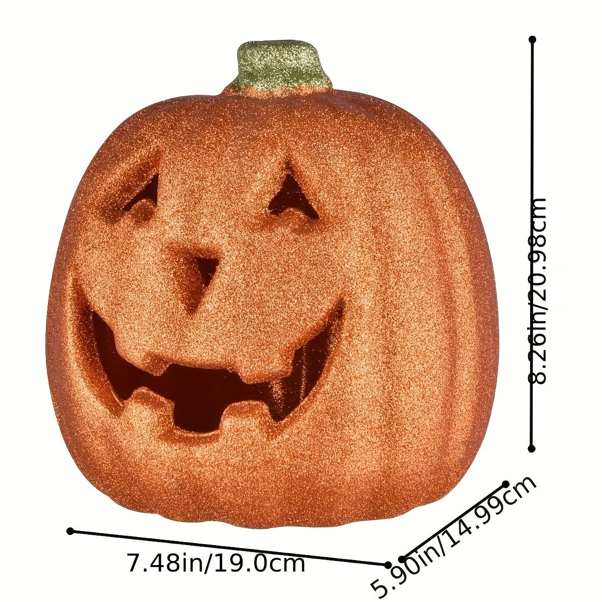 Halloween Orange Pumpkin Lantern LED Battery-powered Halloween Decoration
