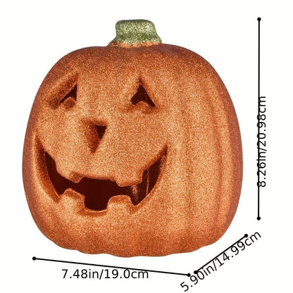 Halloween Orange Pumpkin Lantern LED Battery-powered Halloween Decoration