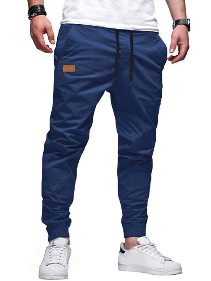 Mens Casual Pants Loose-fitting Straight-leg Trousers Long Pants