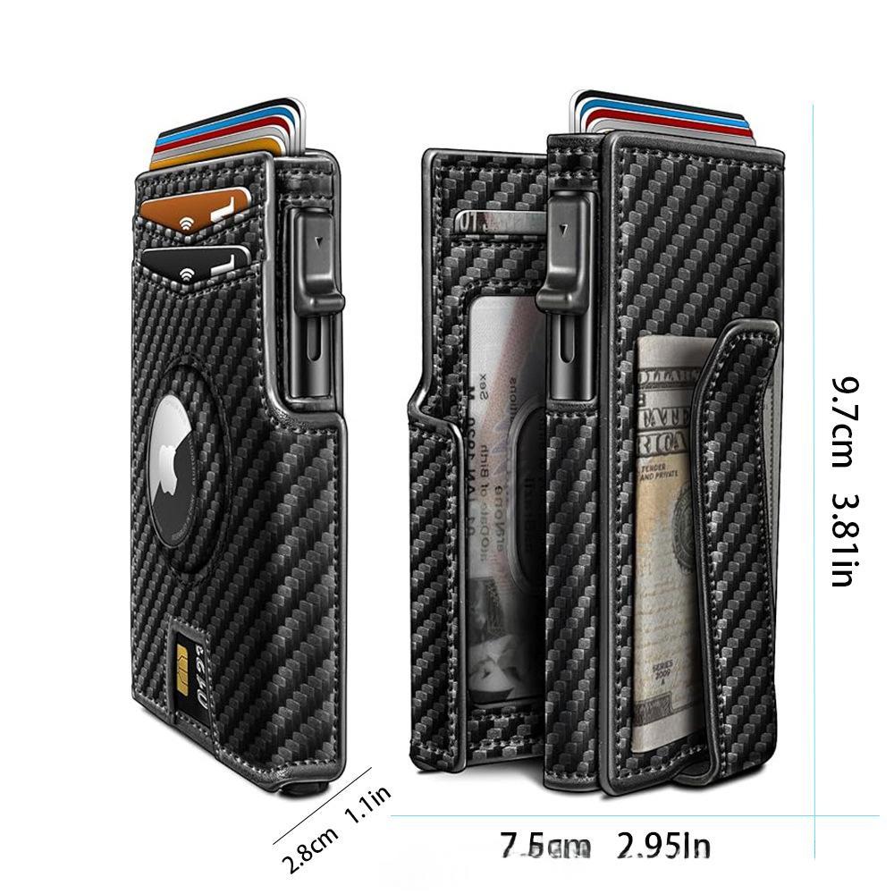 Multi-Card Short Metal Card Holder Mens Wallet