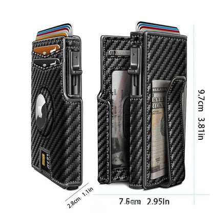 Multi-Card Short Metal Card Holder Mens Wallet