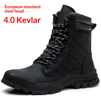 Men's High-top Labor Insurance Shoes Are Smash-proof