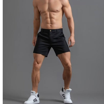 Mens Dress Shorts Slim-fit Accentuate Muscles