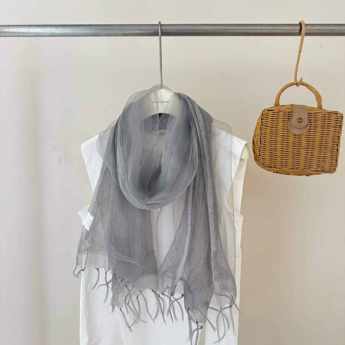 Thin Tassel Soft Organza New Shawl Womens Scarf