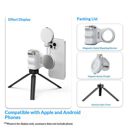 Magnetic Photography Handle Wireless Bluetooth Camera Aid