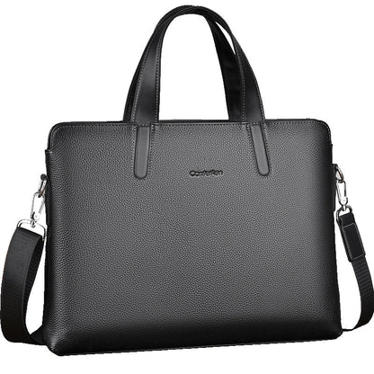 Large-capacity Crossbody Leather Briefcase