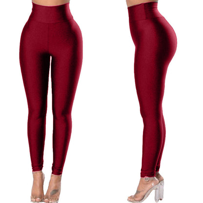 Summer High Waist High Elastic Leisure Sports Yoga Running Yiwu Leggings Women Wholesale Tight Thin Legs