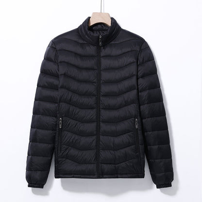 Men's Casual Cotton Jacket With A Stand-up Collar