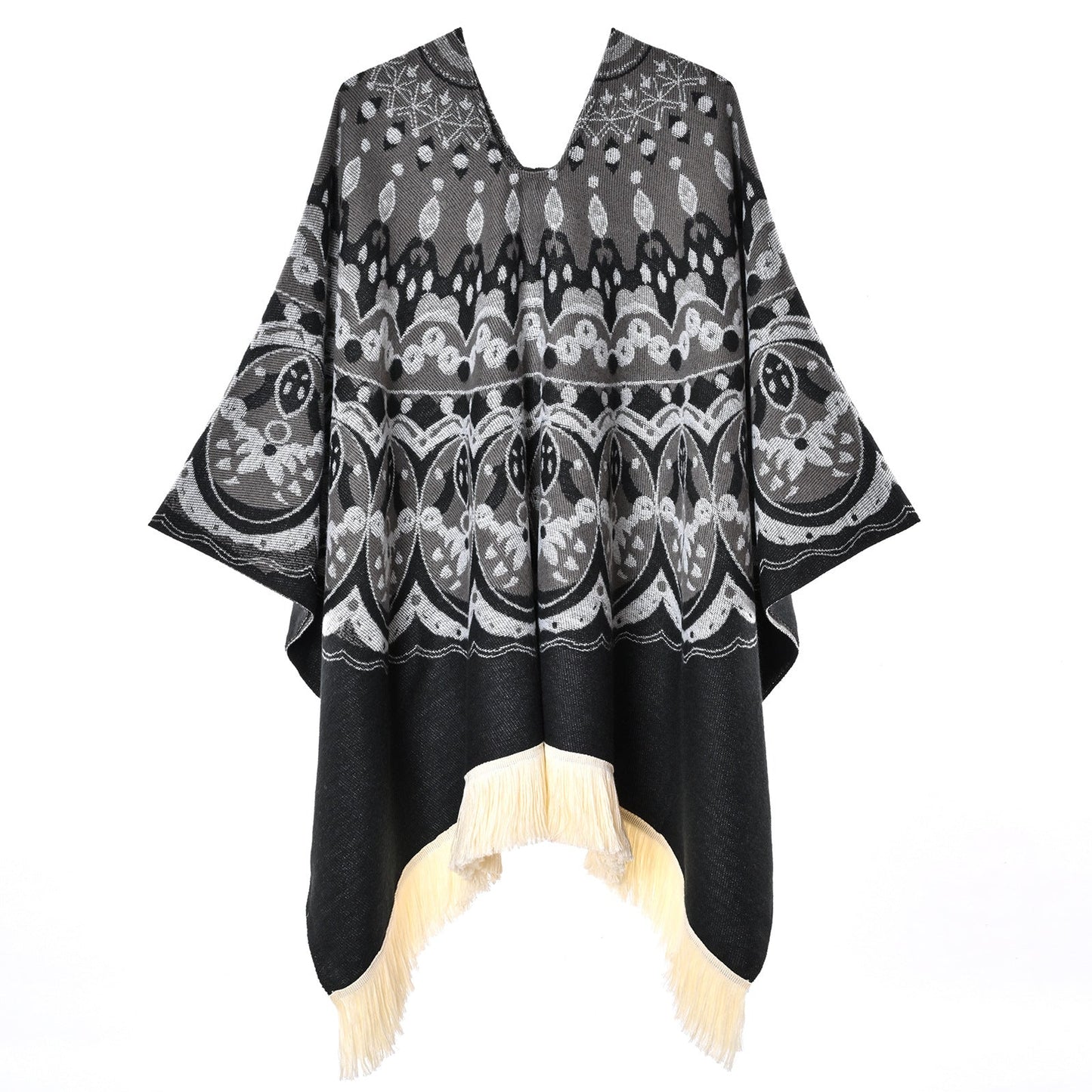 Bohemian-style Vintage Tassel Shawl