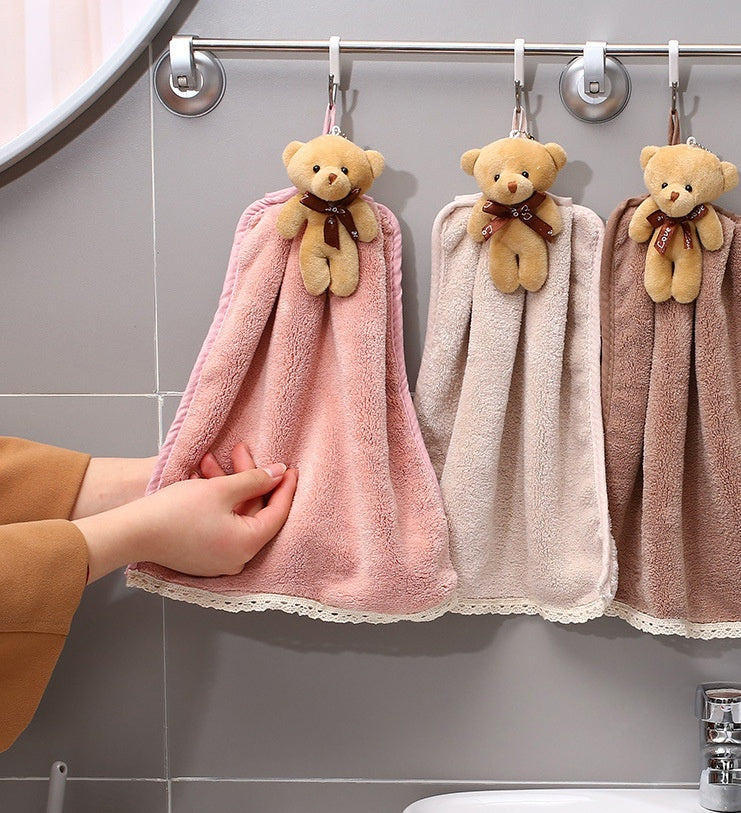 Coral Velvet Absorbent Dish Towel