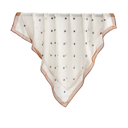 Versatile Printed Thin Square Scarf