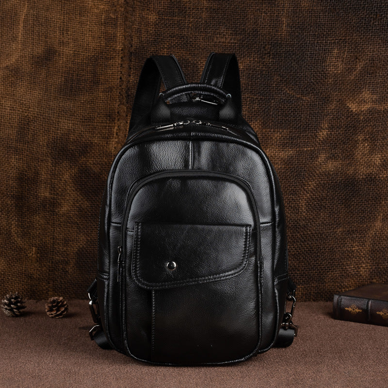 Men's First Layer Cowhide Travel Bag