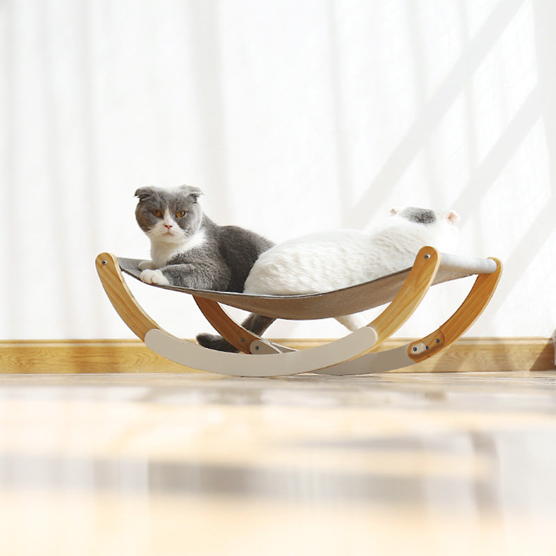 Solid wood cat shaker