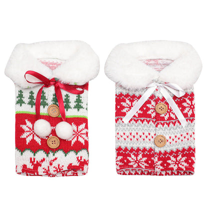 Christmas Wine Bottle Socks Decor