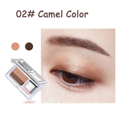 LAIKOU Double Color Glitter Eyeshadow Palette: Waterproof Shimmer Cosmetics