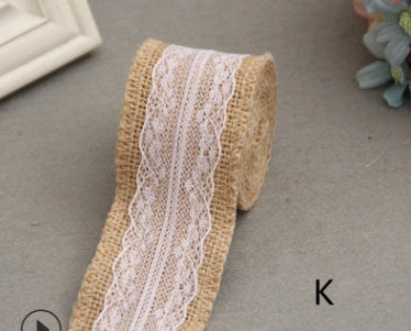 Lace Linen Roll, 5CM Wide, DIY Christmas Decor