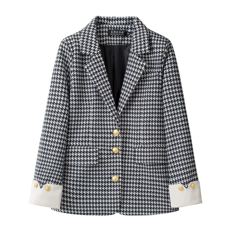 Sophisticated Designer-style Blue Blazer For Women Casual Wear