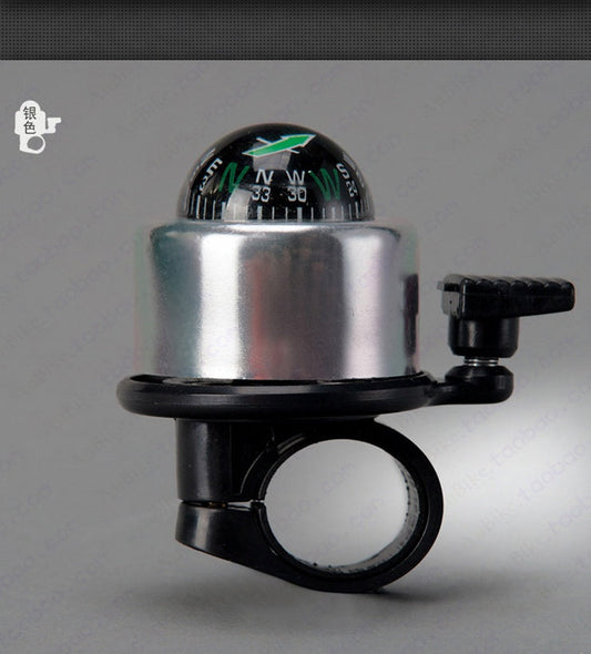 Bike Handlebar Bell with Compass & Horn
