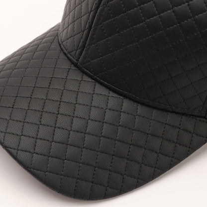 Solid-color Light Board Diamond-patterned Stitching Curved-brim Baseball Cap Is Suitable For Outdoor Protection And Warmth In Autumn And Winter.