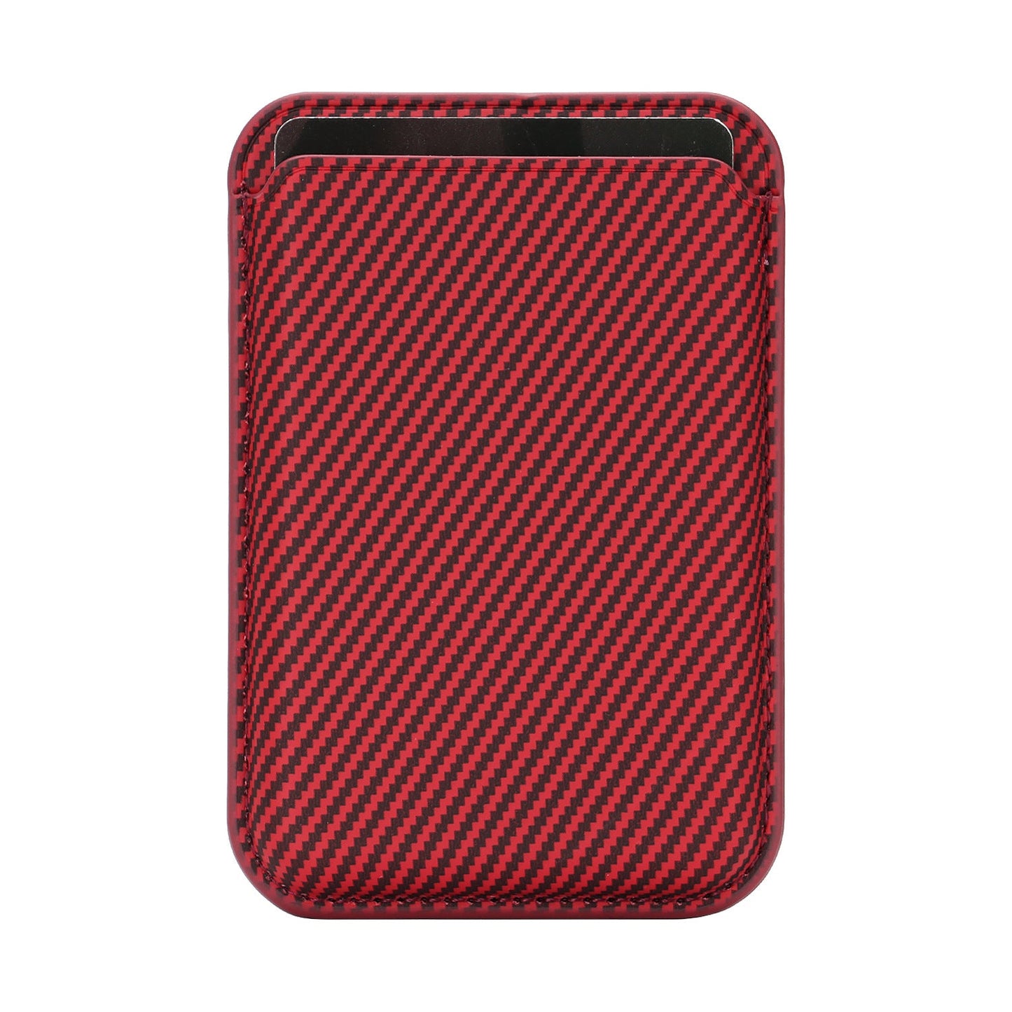 Ultra-thin Magnetic Carbon-fiber-pattern Card Holder