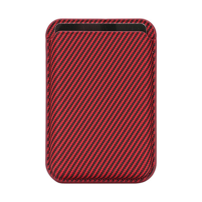 Ultra-thin Magnetic Carbon-fiber-pattern Card Holder
