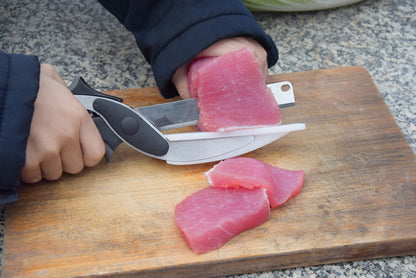 2-in-1 Stainless Steel Kitchen Shears and Vegetable Slicer
