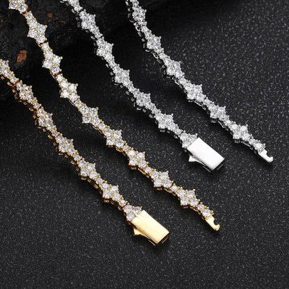 Zircon Tennis Fashion Brand Ornament Full Diamond Necklace