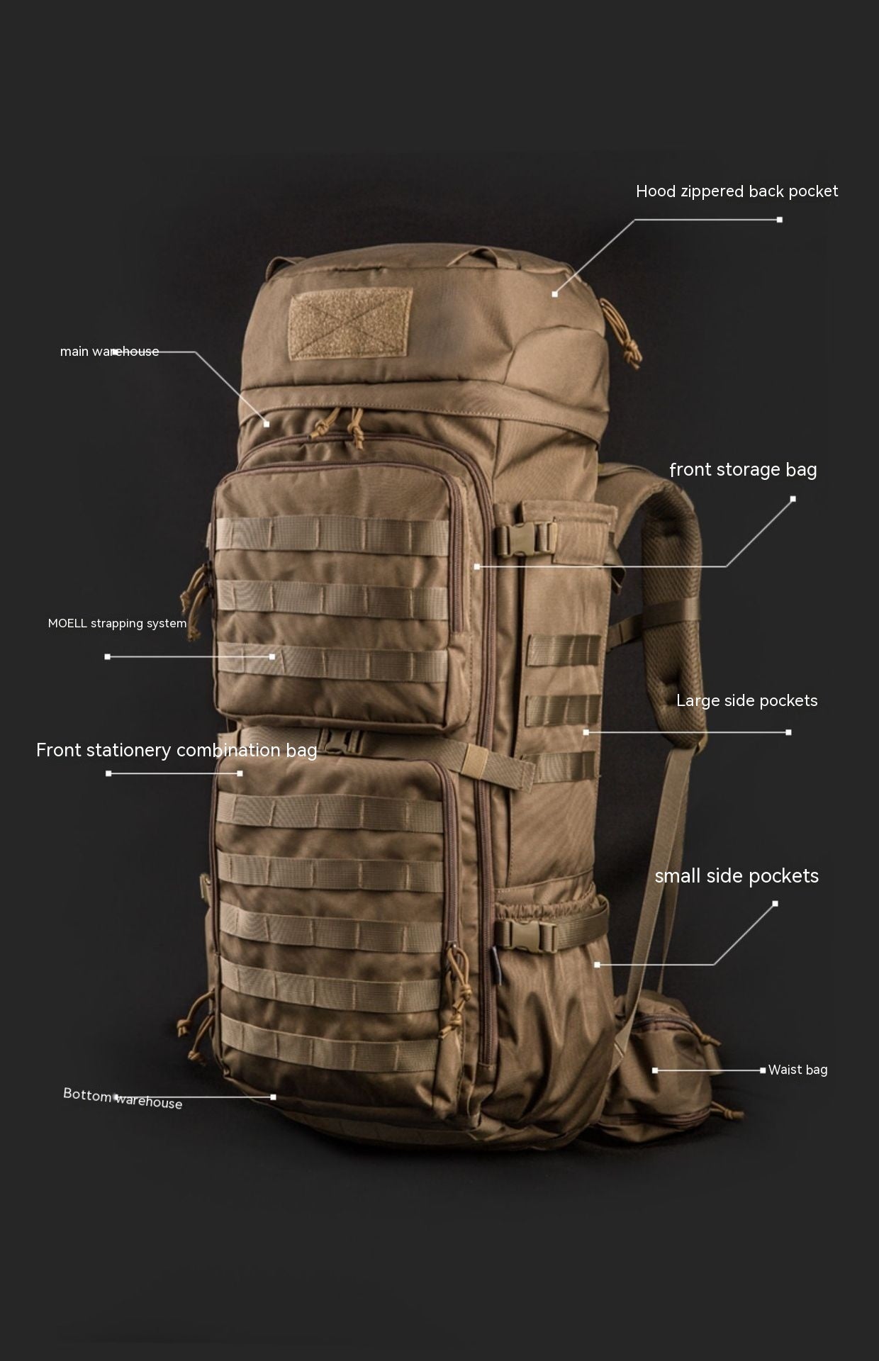 Outdoor Camouflage Men's And Women's Backpack