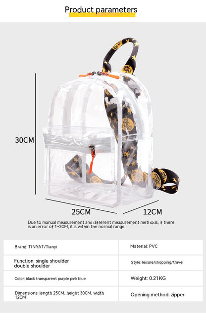 Waterproof PVC Backpack Travel Girls