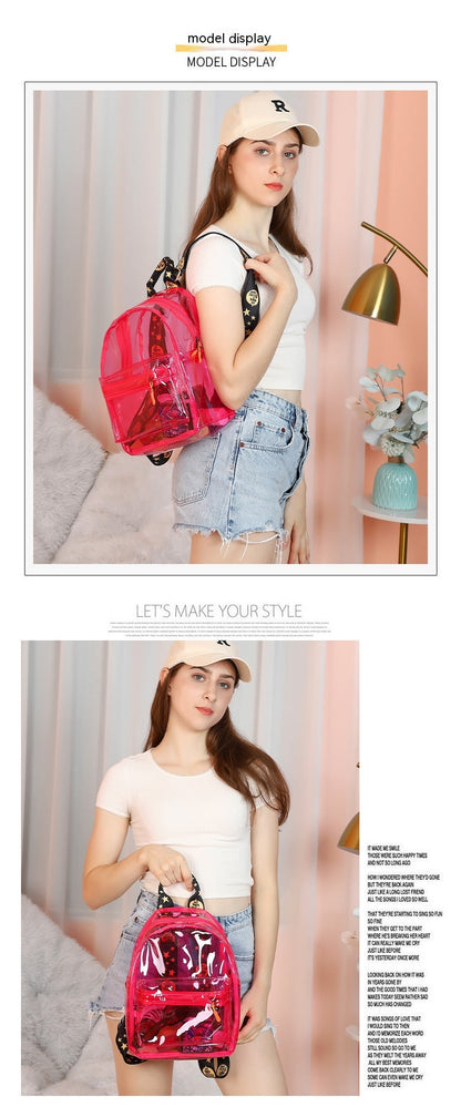 Waterproof PVC Backpack Travel Girls