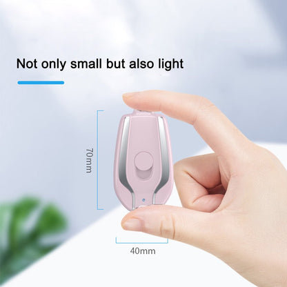 1500mAh Mini Power Emergency Pod Keychain Charger With Type-C Ultra-Compact Mini Battery Pack Fast Charging Backup Power Bank