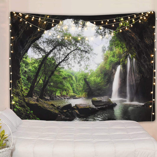 Cave Waterfall Tapestry