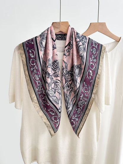 Women's Vintage High-end Outer Silk Scarf