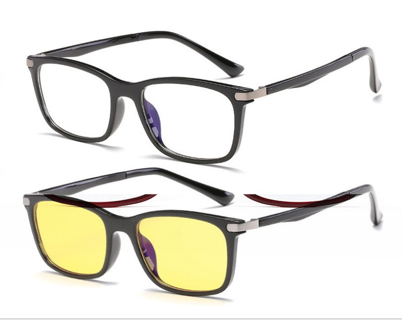 New Anti-Blu-ray Flat Mirror Frame Blue Film Glasses