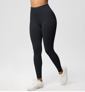 Solid-color Three-panel Waist-pleated Butt-lifting Low-rise Skinny Pants