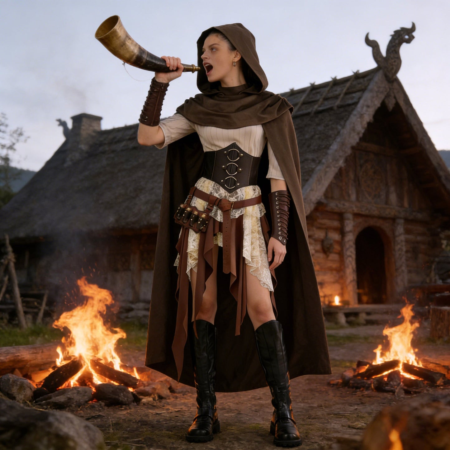Medieval Retro Warrior Halloween Costume