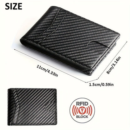 Mens Multi-Card Carbon Fiber Wallet